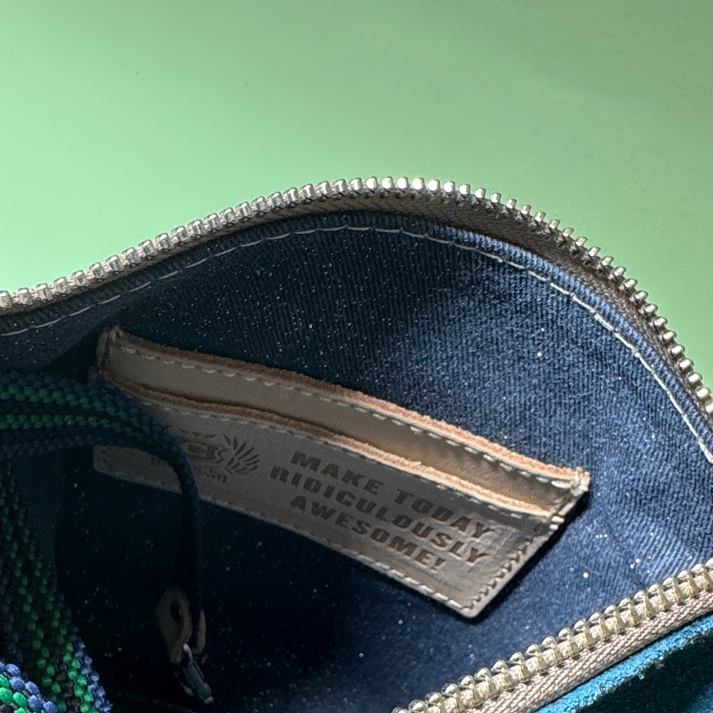 Consuela Explorer Mini Nilo Teal Suede Fringe Crossbody Bag - Picture 6 of 6